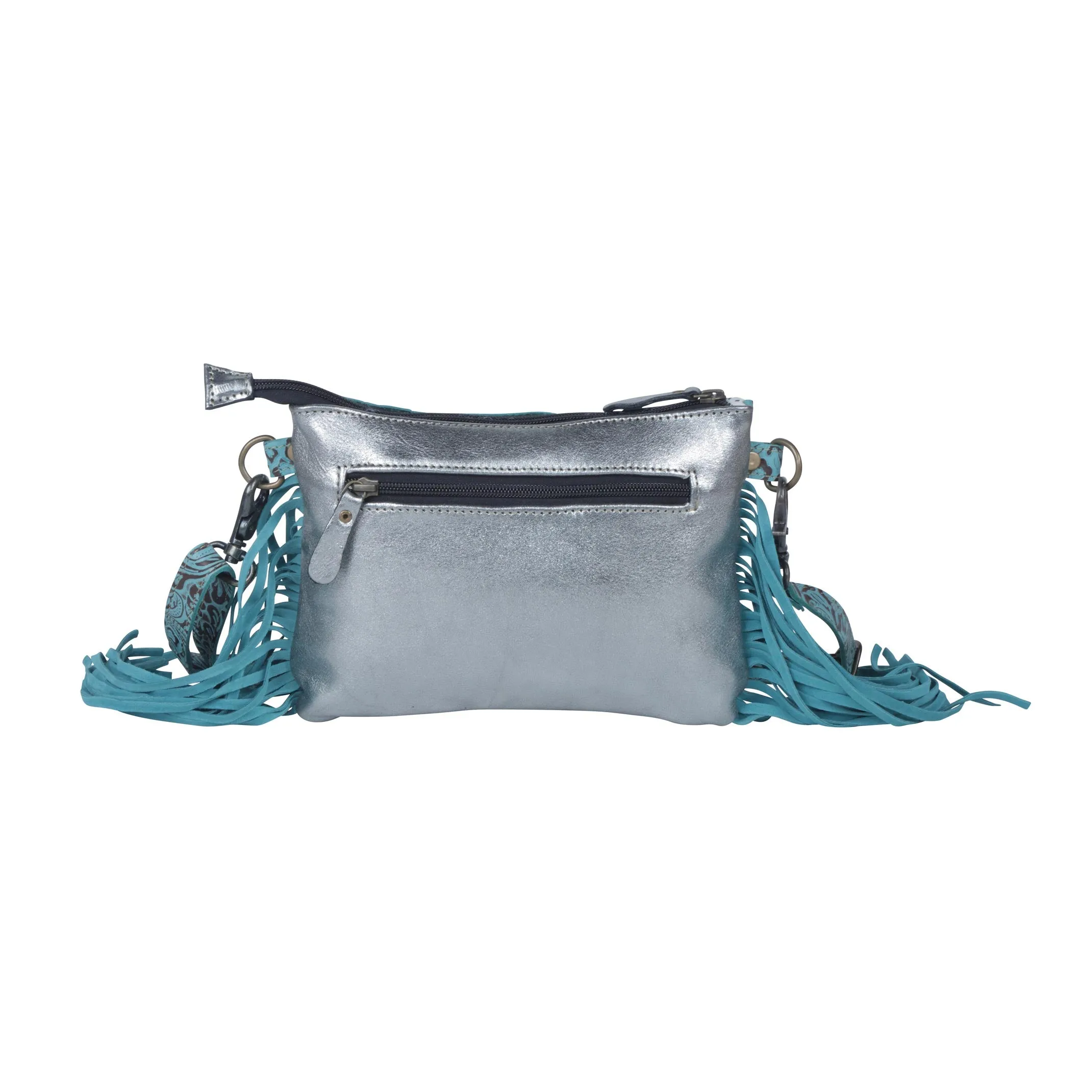 Exotic Azure  Leather & Hairon Bag