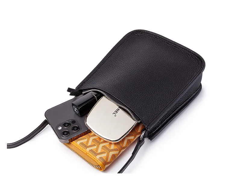 Fashion Small Leather Shoulder Cellphone Bag 21139