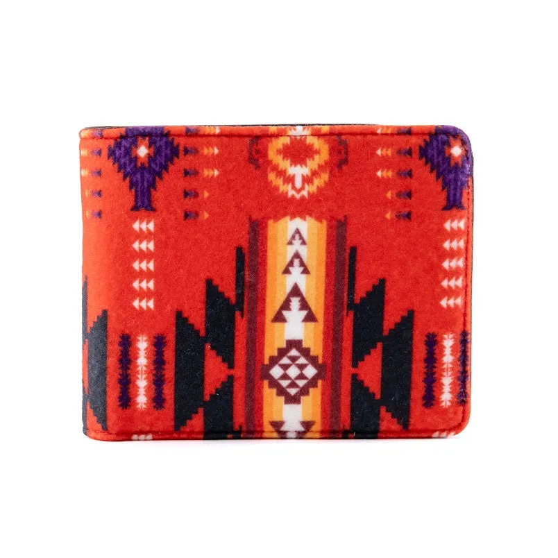 Fleece Printed Men's Wallet - Southwest Design