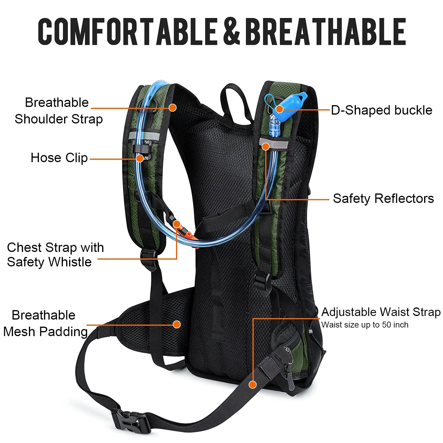 G4Free Insulated Hydration Backpack Pack with 2L BPA