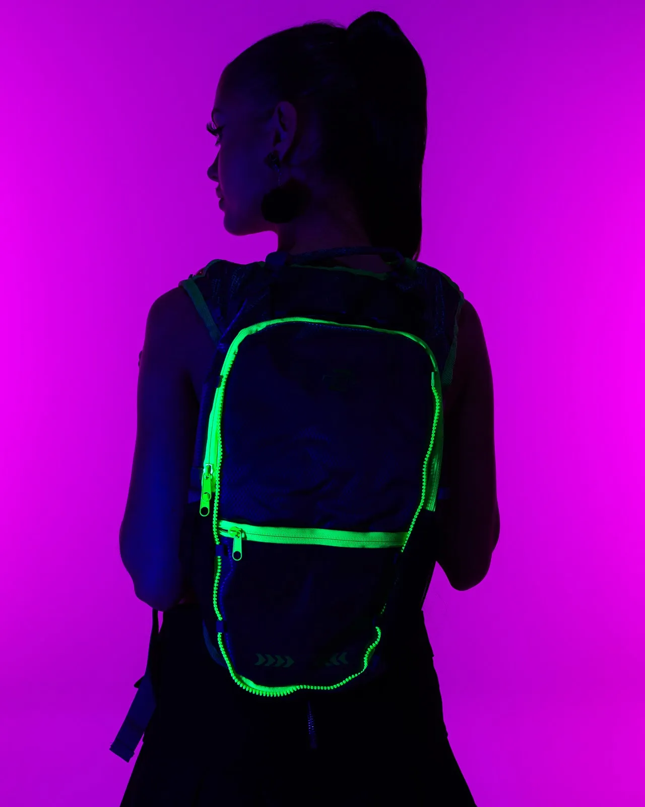 Gen Z Radiant Neon Gunmetal Backpack