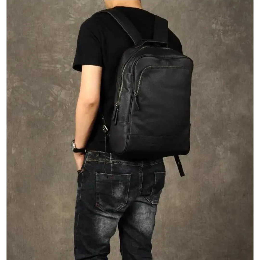 Genuine Leather Backpack for Men's