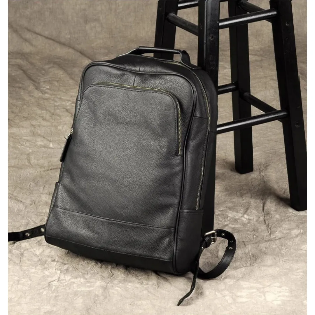 Genuine Leather Backpack for Men's