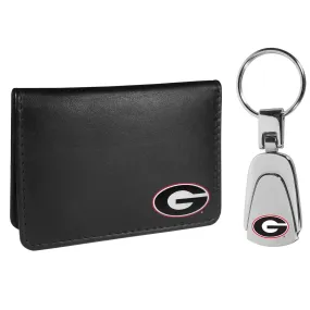 Georgia Bulldogs Weekend Bi-fold Wallet & Steel Key Chain