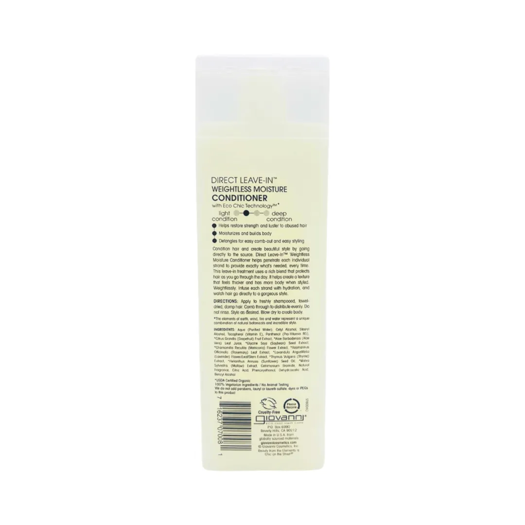 Giovanni Eco Chic Direct Leave-In Weightless Moisture Conditioner 250ml