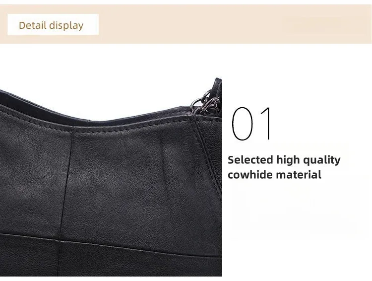 Handheld Genuine Leather Bag