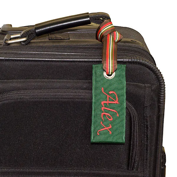 Hunter Green Luggage Tag