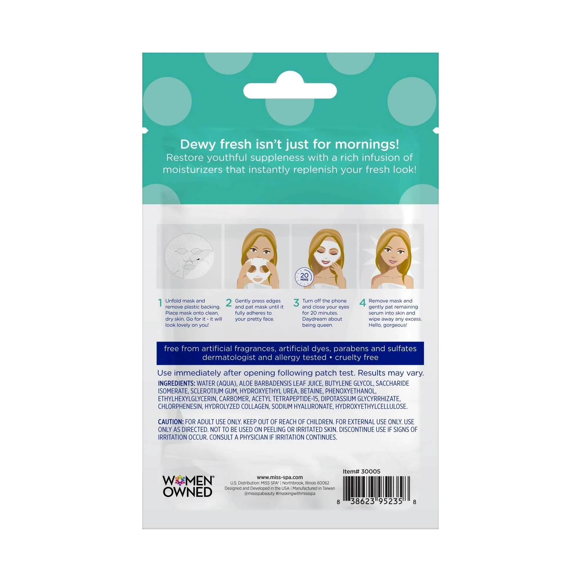 Hydrate Facial Sheet Mask 4 Pack