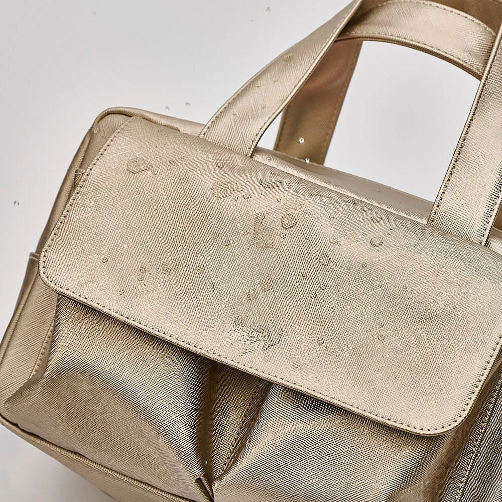 'Iris' Carry All Wash Bag in Gold