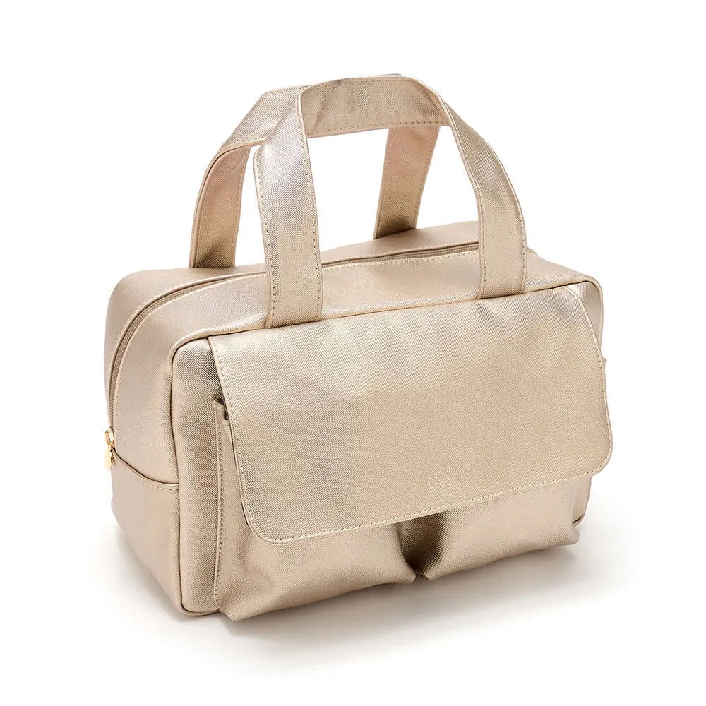 'Iris' Carry All Wash Bag in Gold