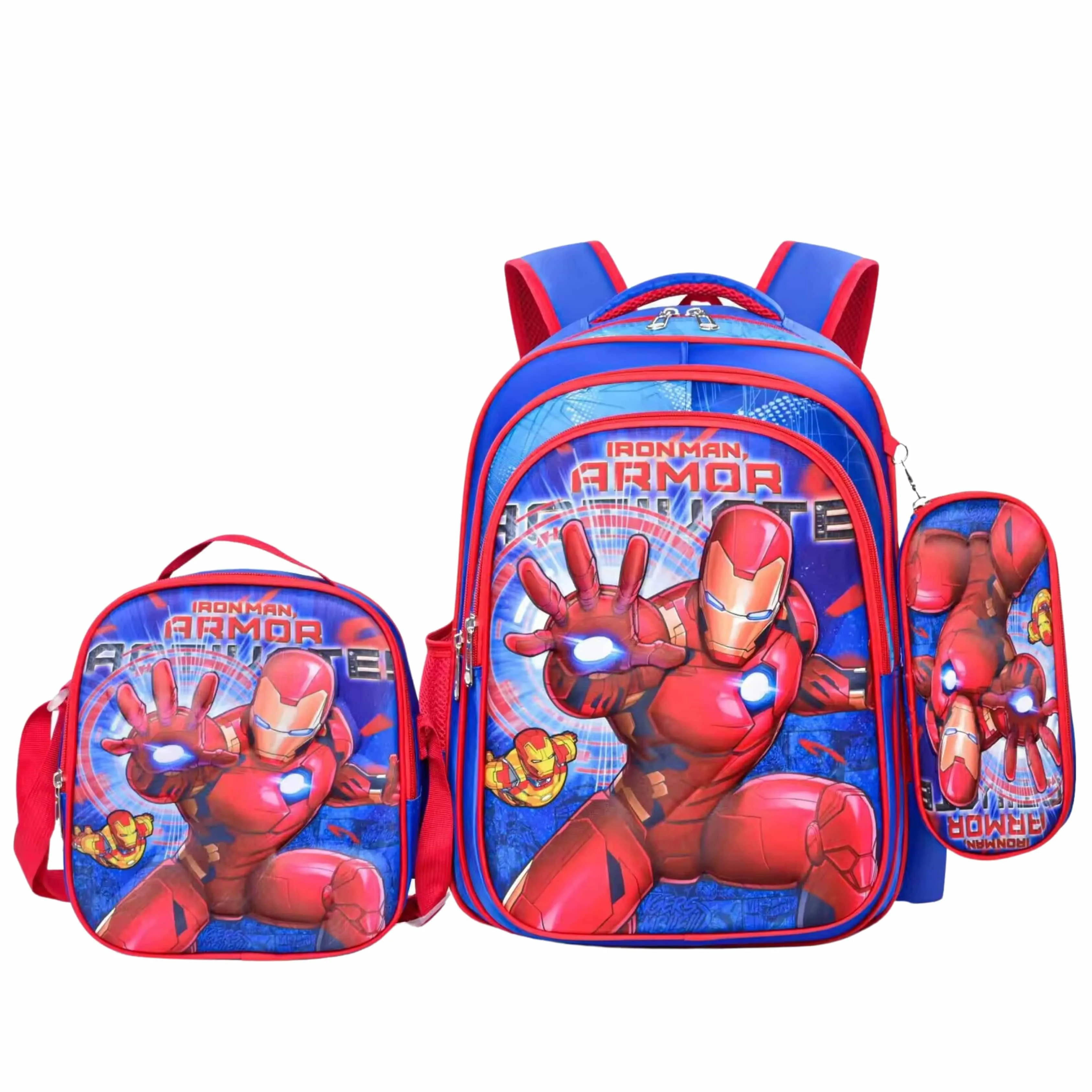 IRONMAN - Three Piece set Schoolbag Large capacity melody lightweight waterproof