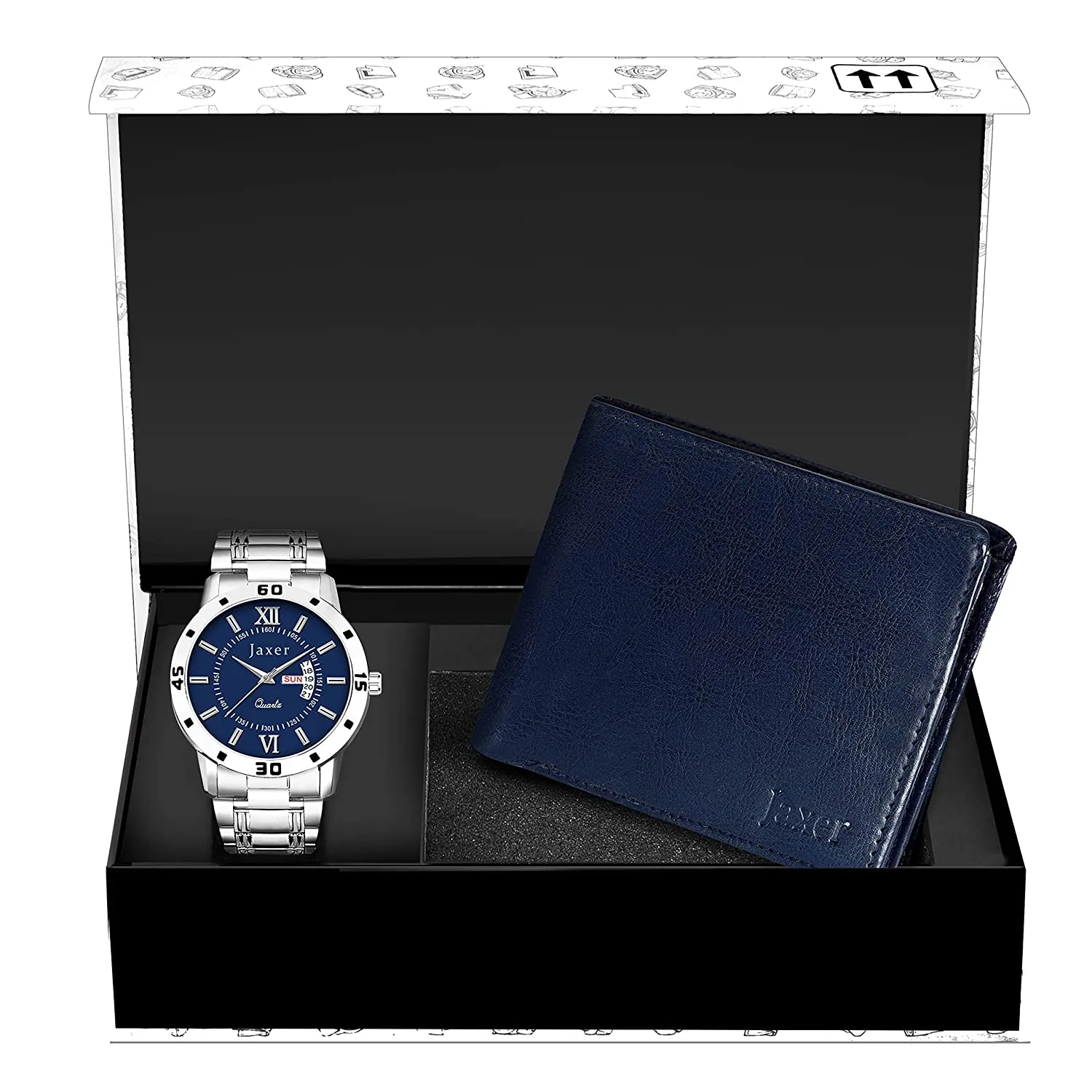 Jaxer Watch & Wallet Combo  (Blue) - JXWC2922