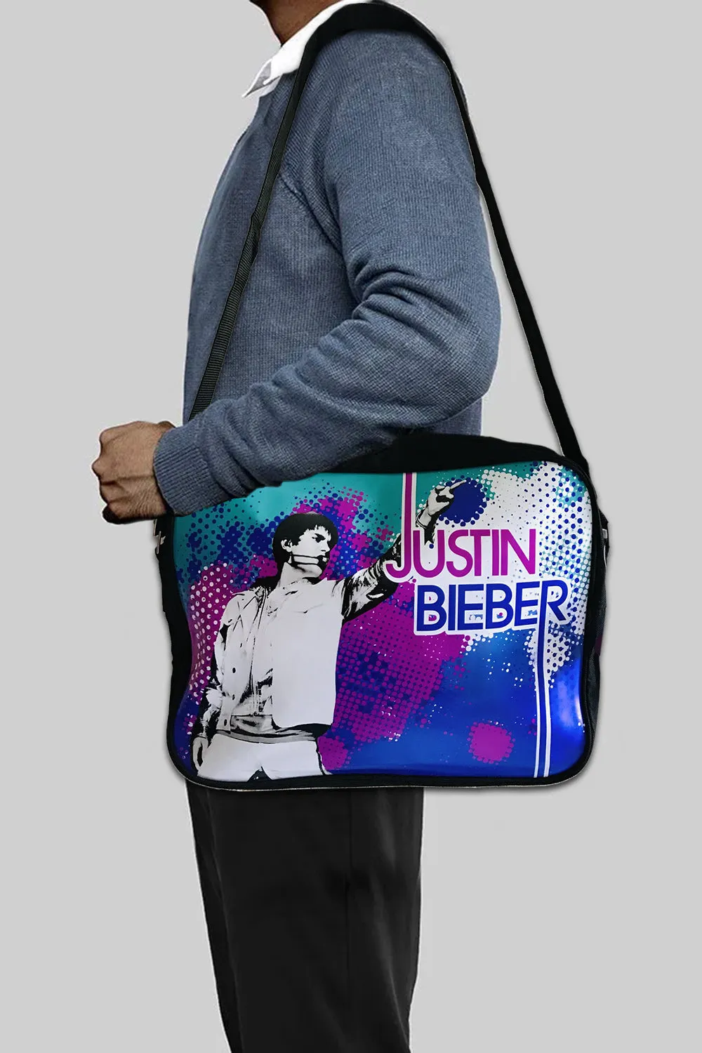 Justin Bieber Ionised Messenger Bag