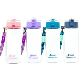 KAGS AQUARECHARGE Series Tritan 600ML Water Bottle w/ Crossbody Strap Color Series