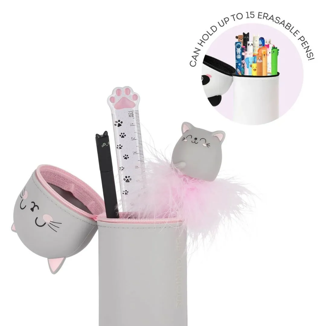 Kitty 2 in 1 Silicone Pencil Case