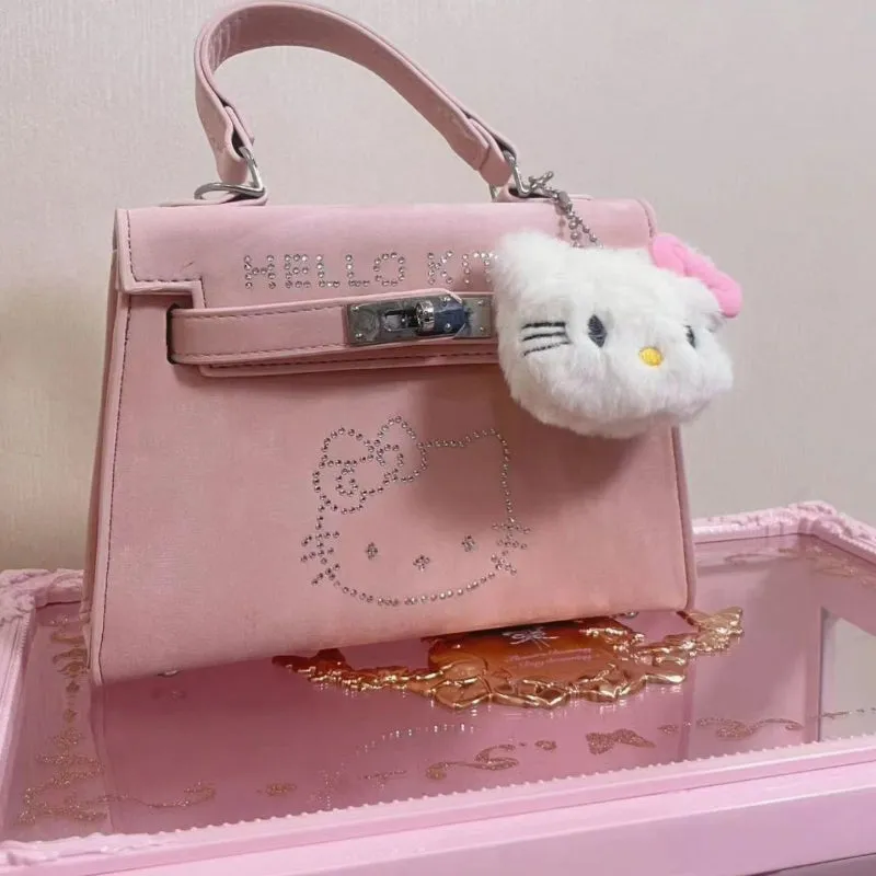 Kitty Diamond Pink Messenger Bag KI562