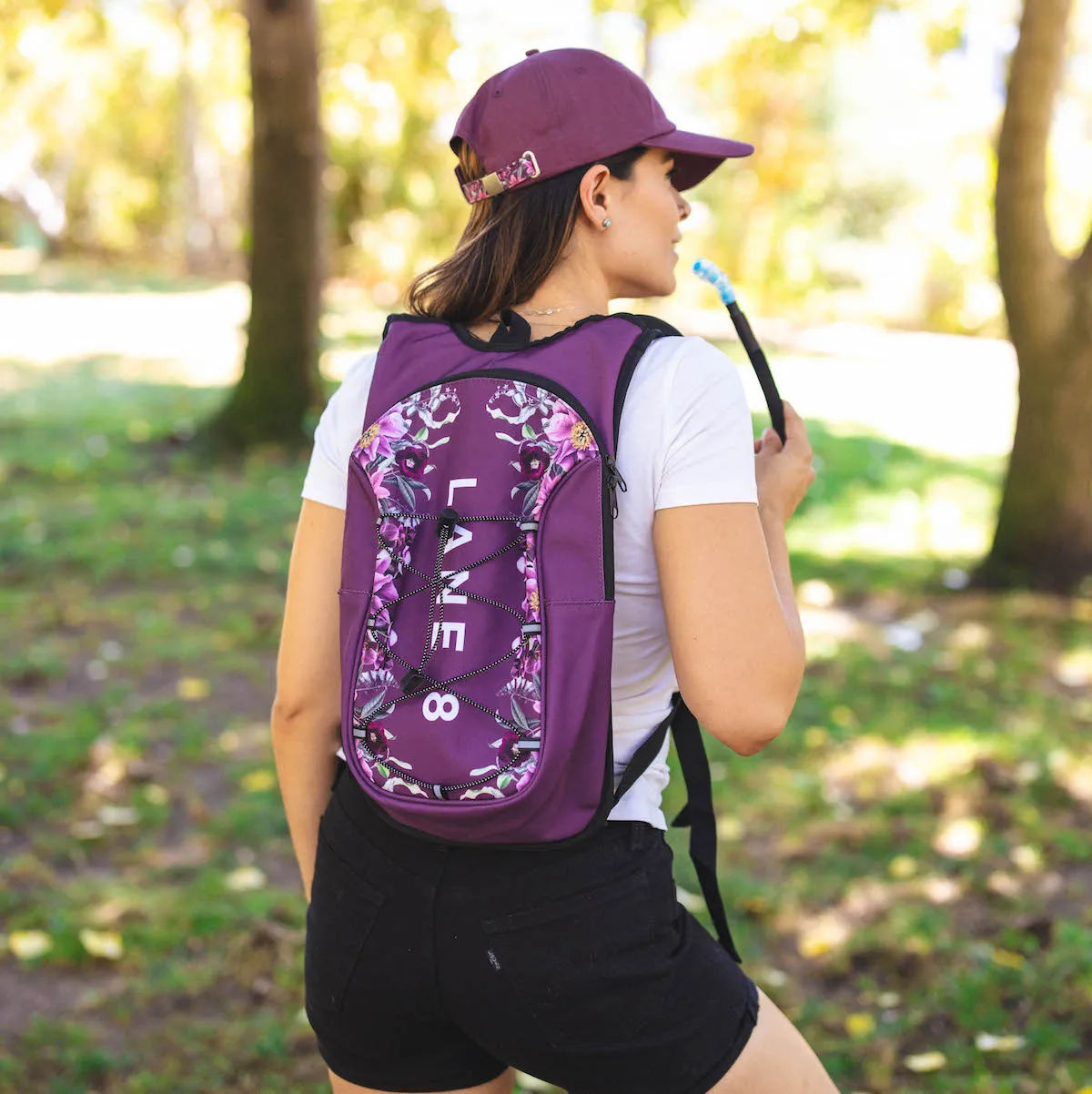 Lane 8 Floral Hydration Backpack