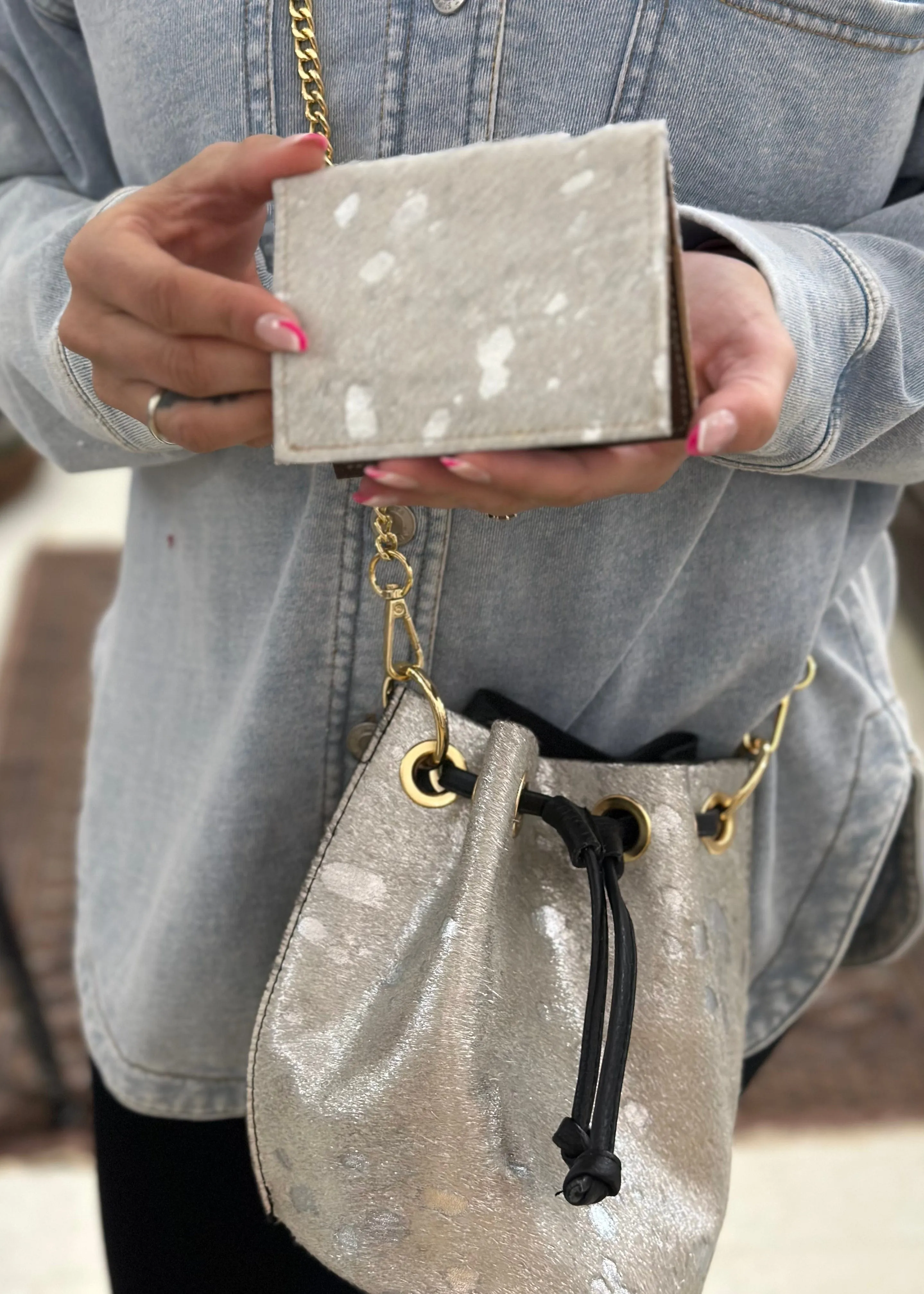 Leather Bucket Bag