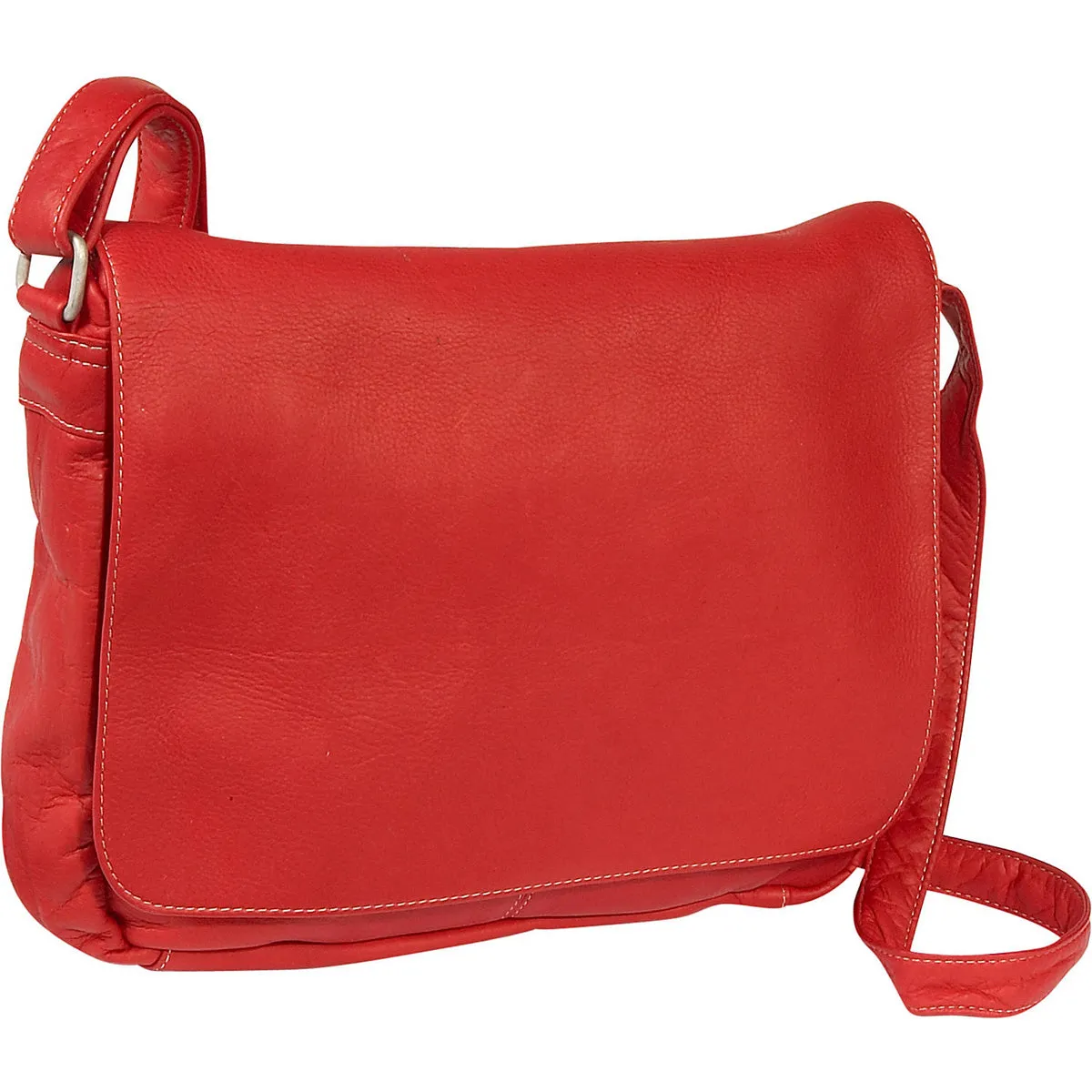 Ledonne Leather Full Flap Over Shoulder Bag