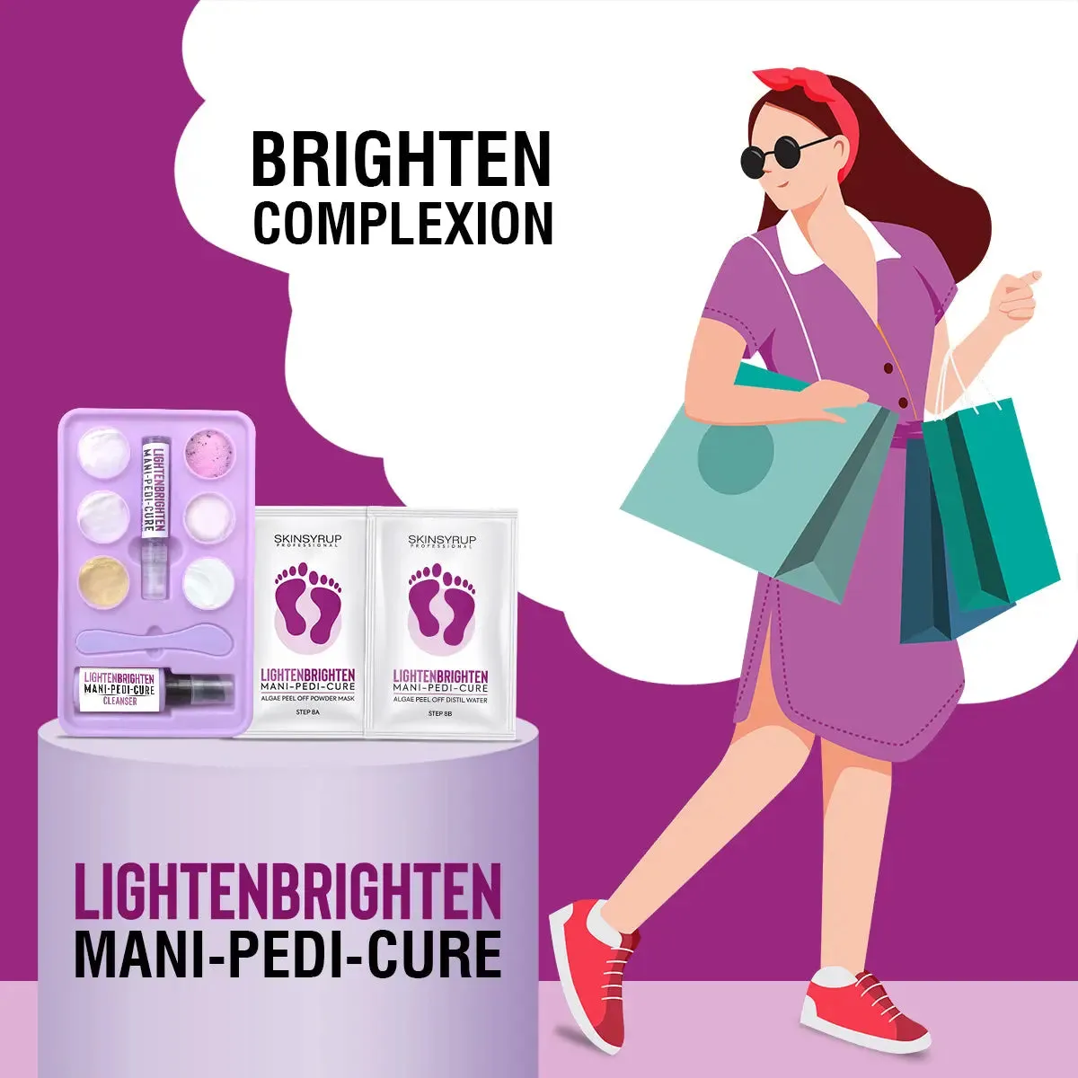 LIGHTENBRIGHTEN MANI-PEDI-CURE COMBO