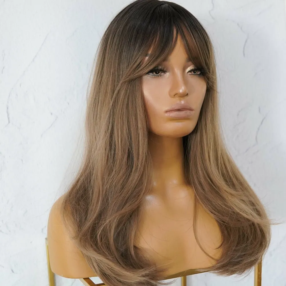 LILAH Brown Ombre Fringe Wig