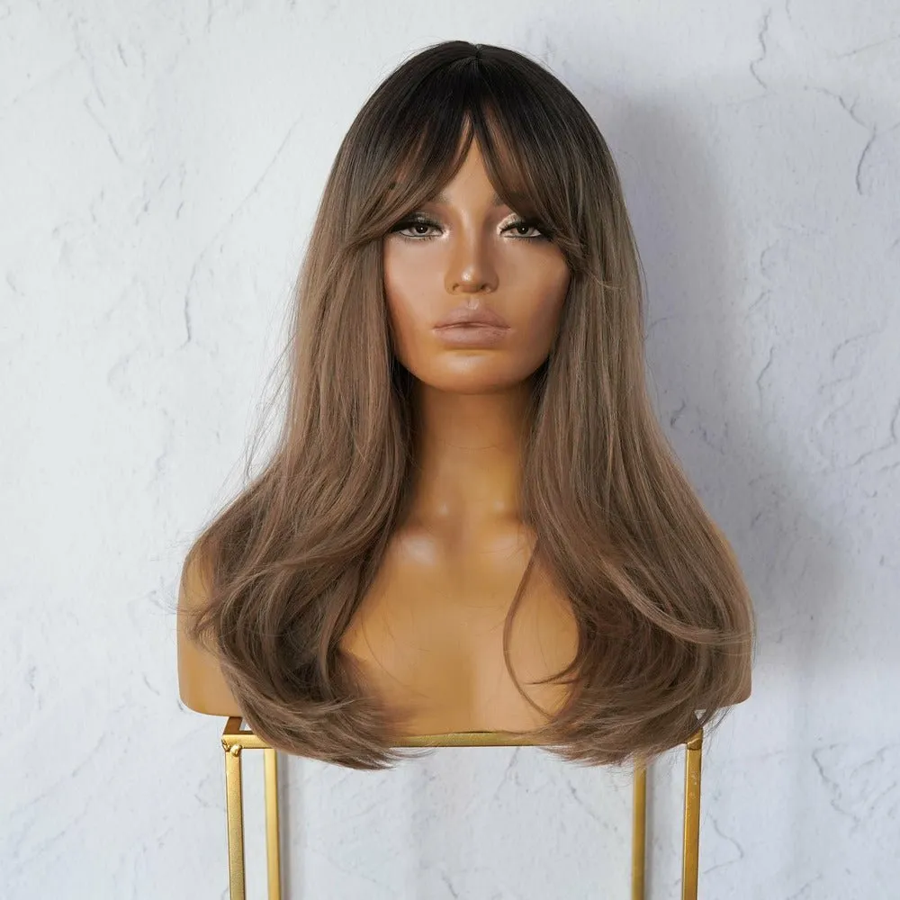 LILAH Brown Ombre Fringe Wig