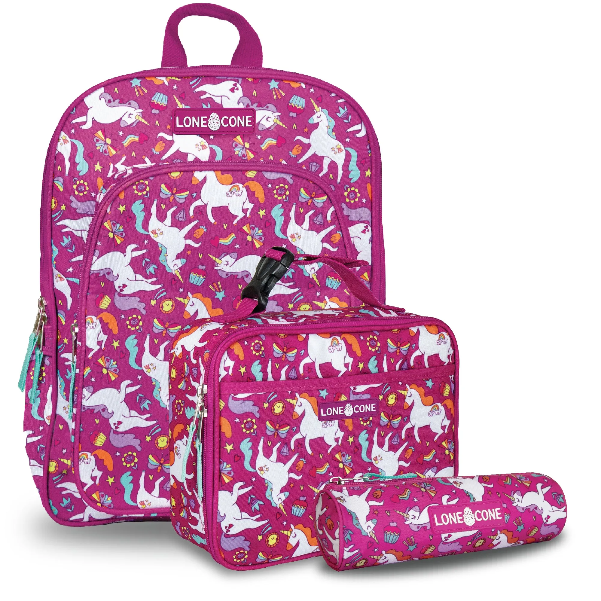 Little Learner 15" Backpack & Lunchbox-Set-Mary The Unicorn