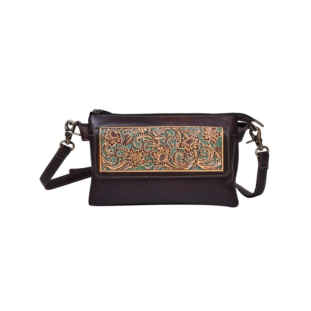 Magnolia Morn Hand-Tooled Bag