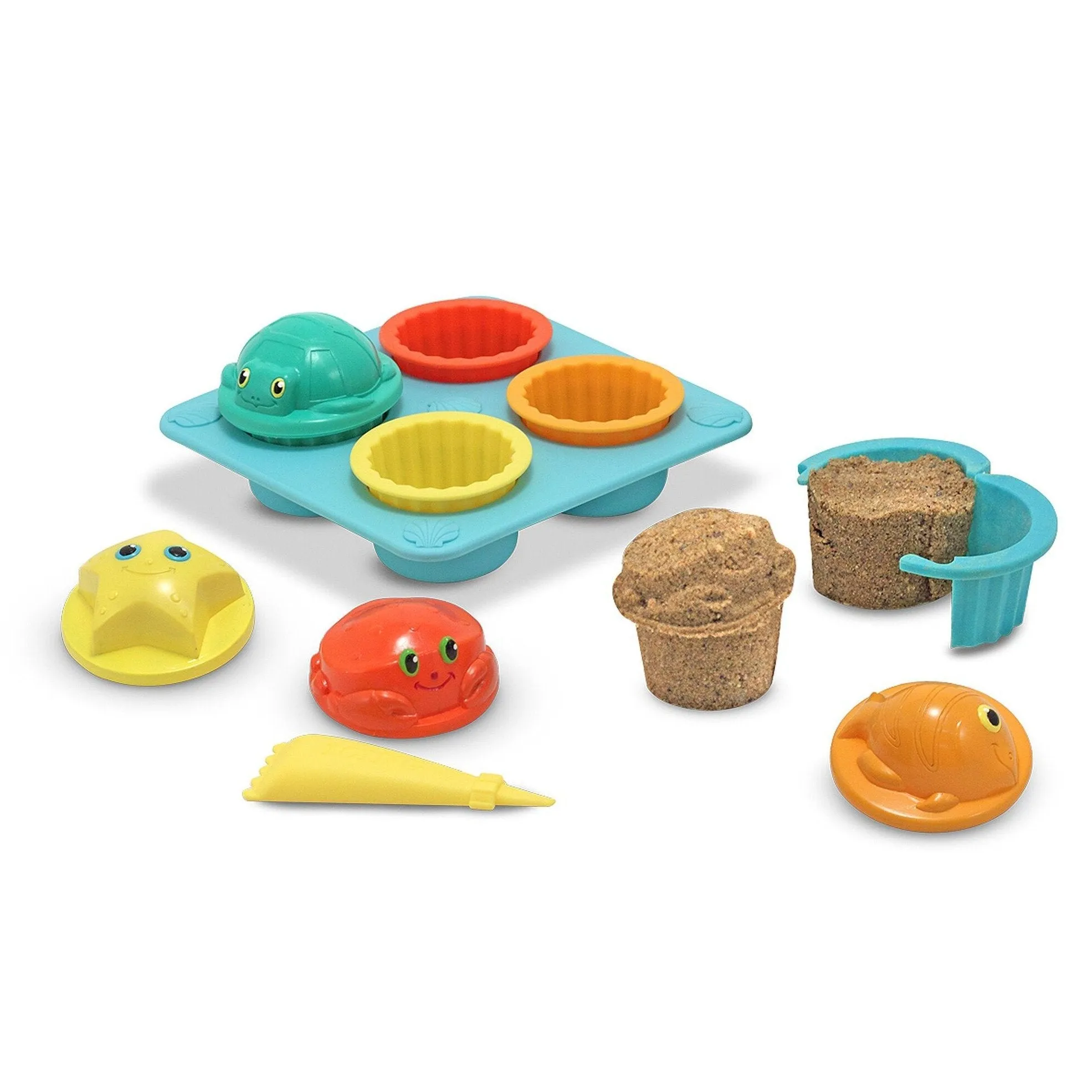 Melissa & Doug Seaside Sidekicks Sand Cupcake Set