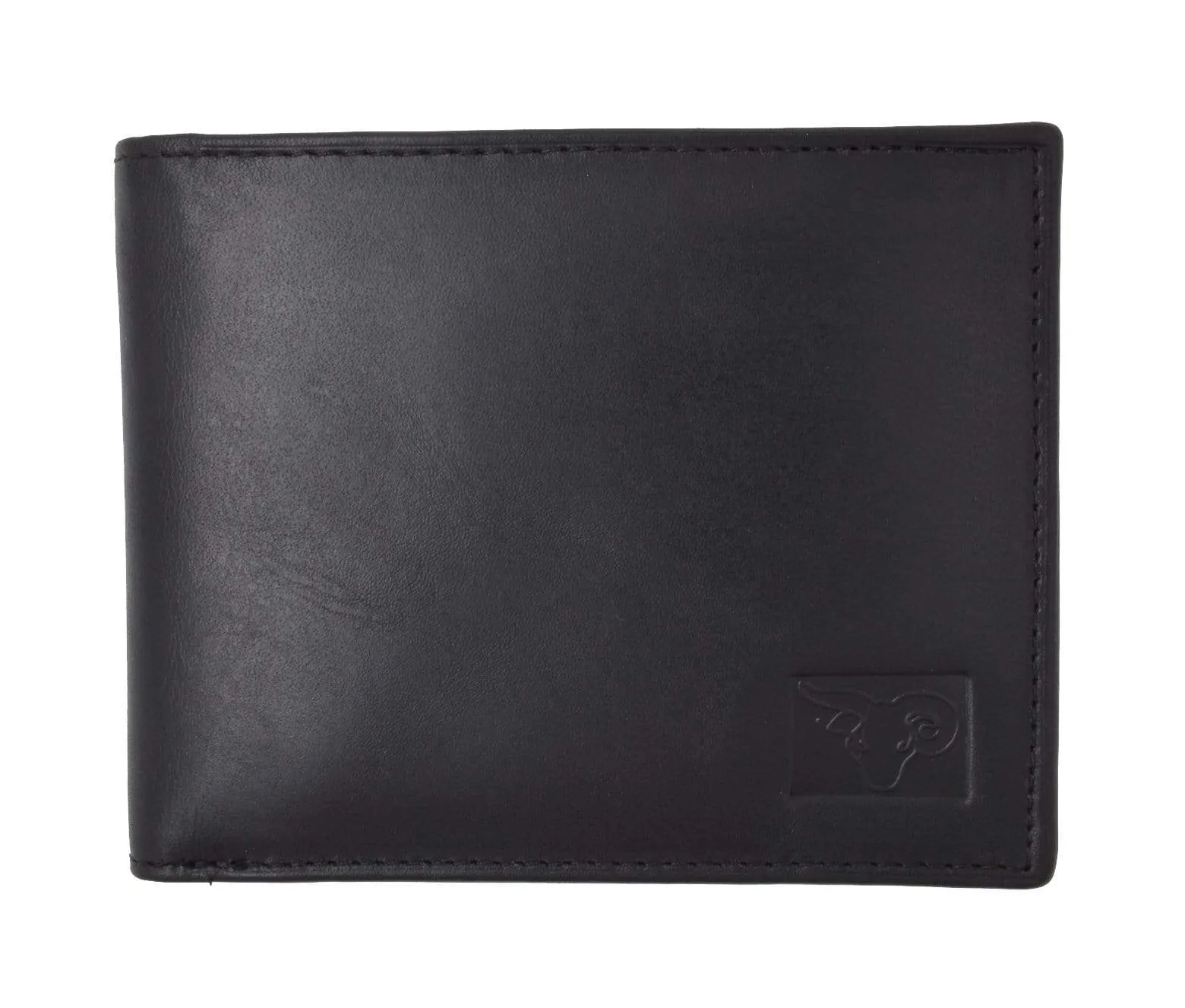 Mens Genuine High Quality Leather ID Card Holder Classic Design Slim Bifold Wallet by Cavelio 730060 (C)