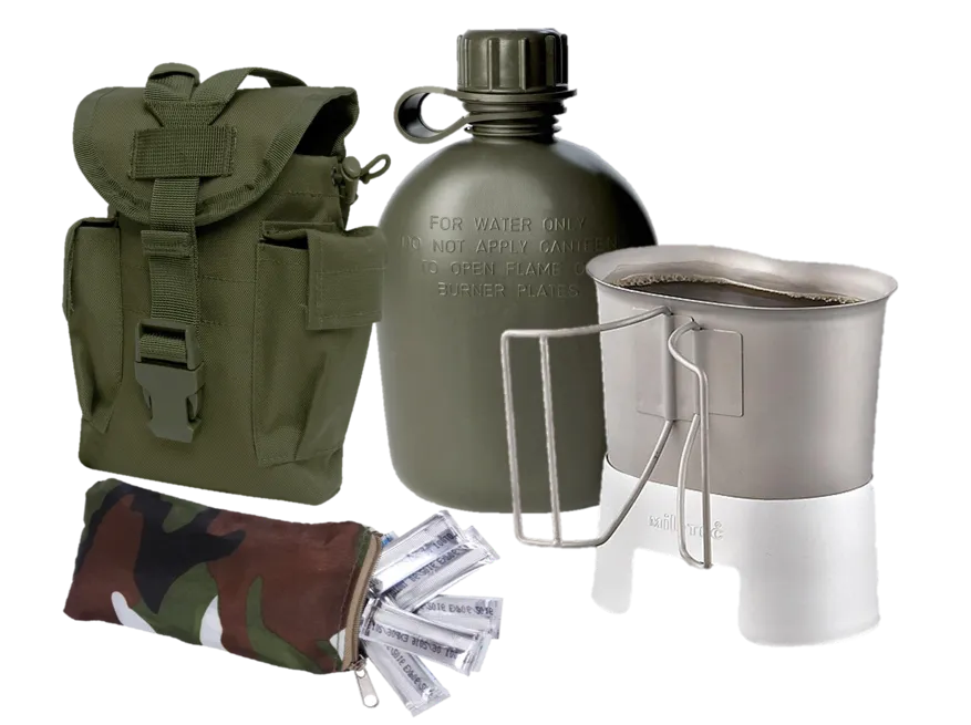 Military Canteen 5-Piece Kit