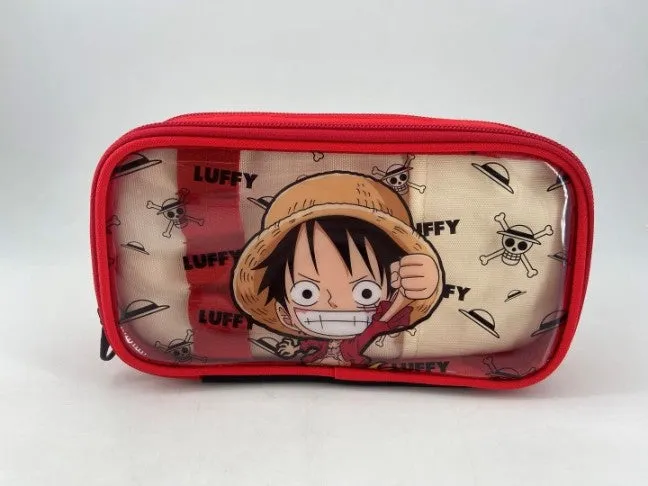 Miniso One Piece Classic Collection Double Layer Stationery Case Luffy