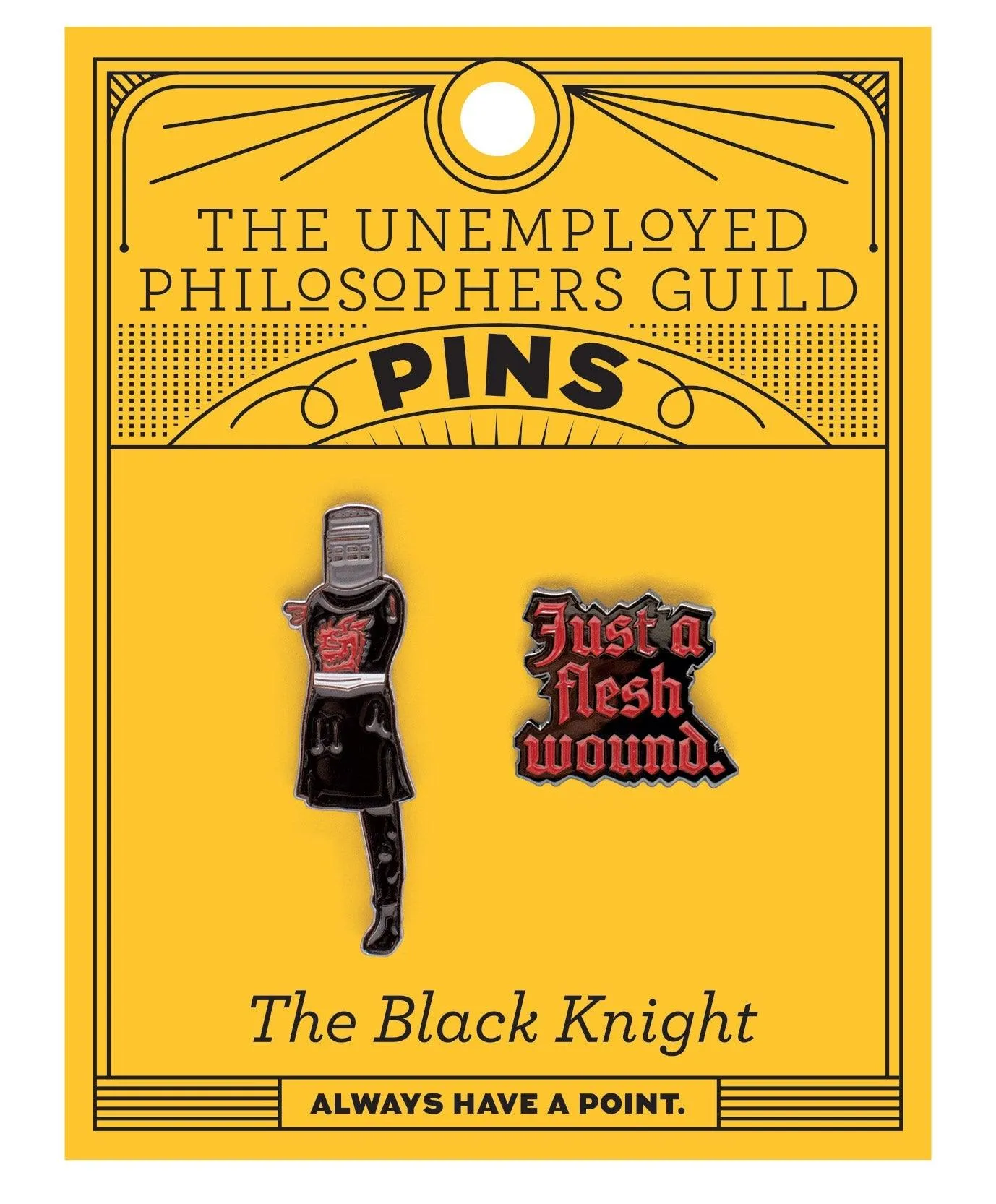 Monty Python Black Knight Enamel Pin Set