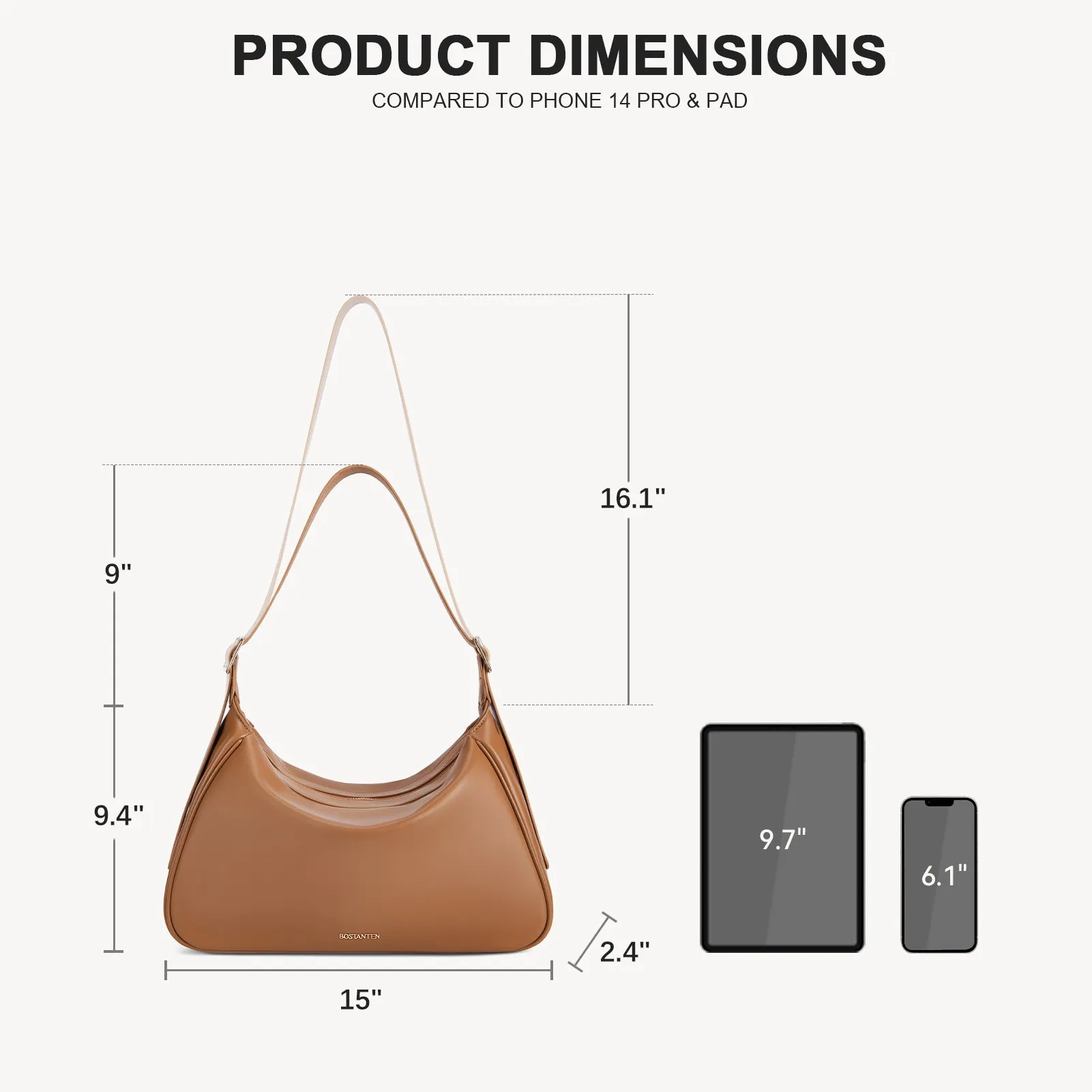 MORAVA Trendy Vegan Leather Hobo Bags