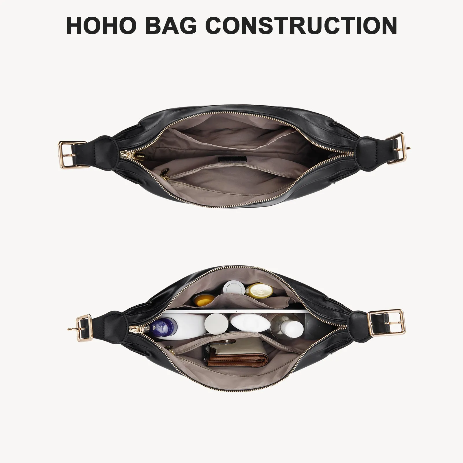 MORAVA Trendy Vegan Leather Hobo Bags