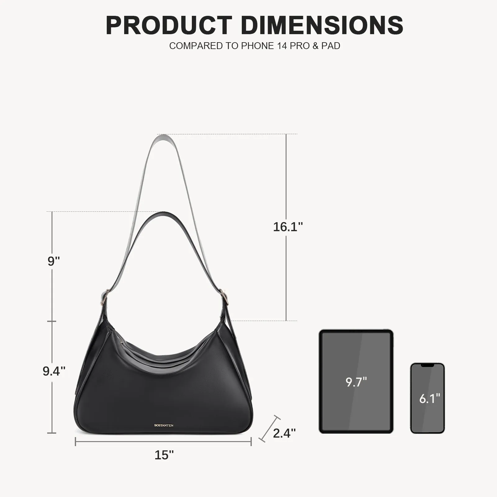 MORAVA Trendy Vegan Leather Hobo Bags