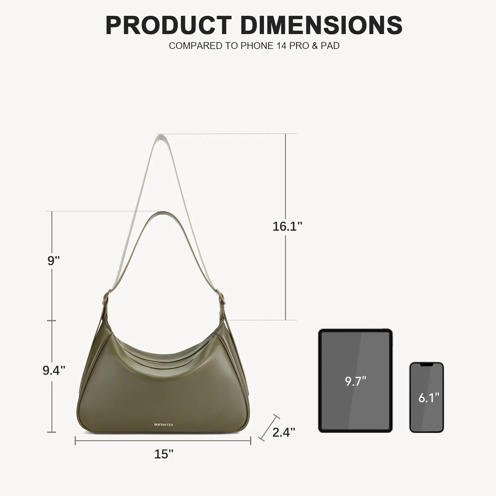 MORAVA Trendy Vegan Leather Hobo Bags