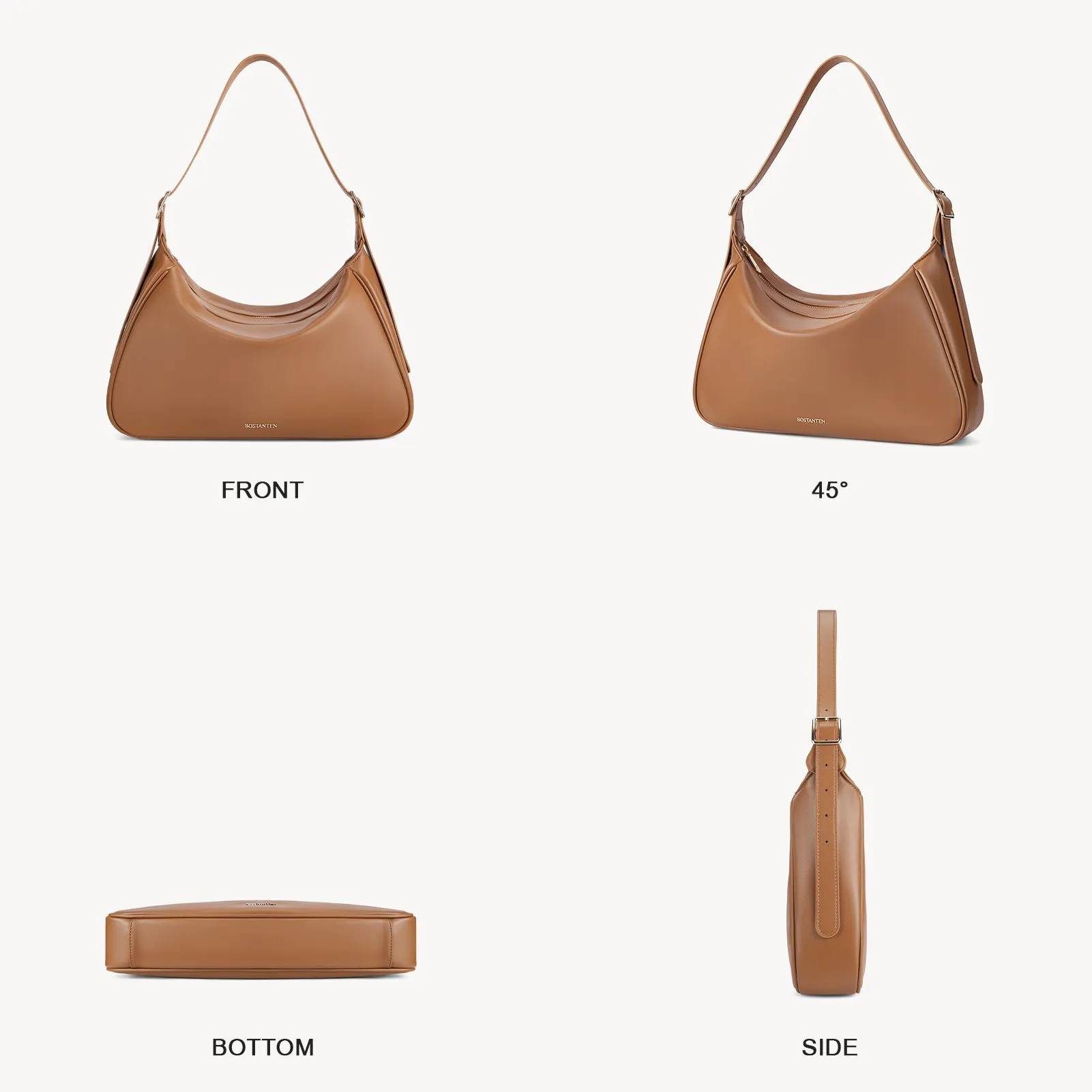 MORAVA Trendy Vegan Leather Hobo Bags