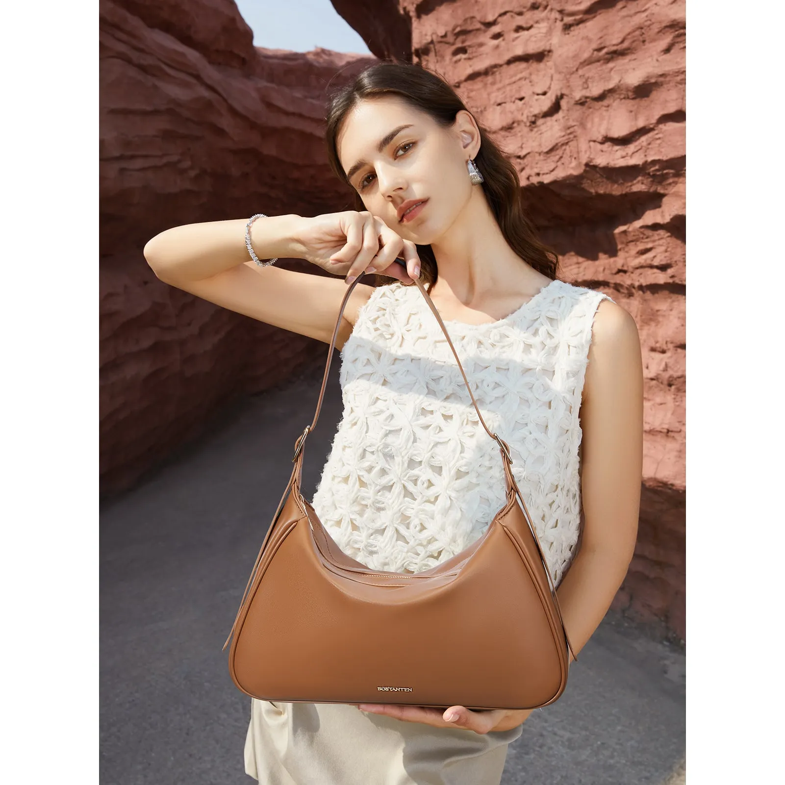 MORAVA Trendy Vegan Leather Hobo Bags