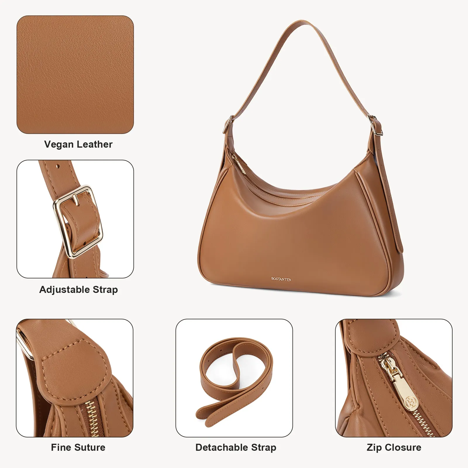 MORAVA Trendy Vegan Leather Hobo Bags