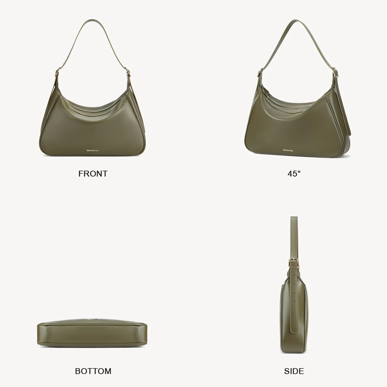 MORAVA Trendy Vegan Leather Hobo Bags