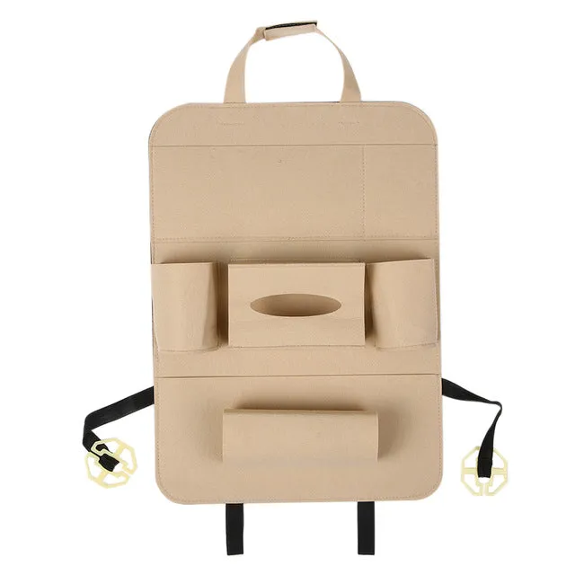 Multi-Pocket Car Seat Back Organizer