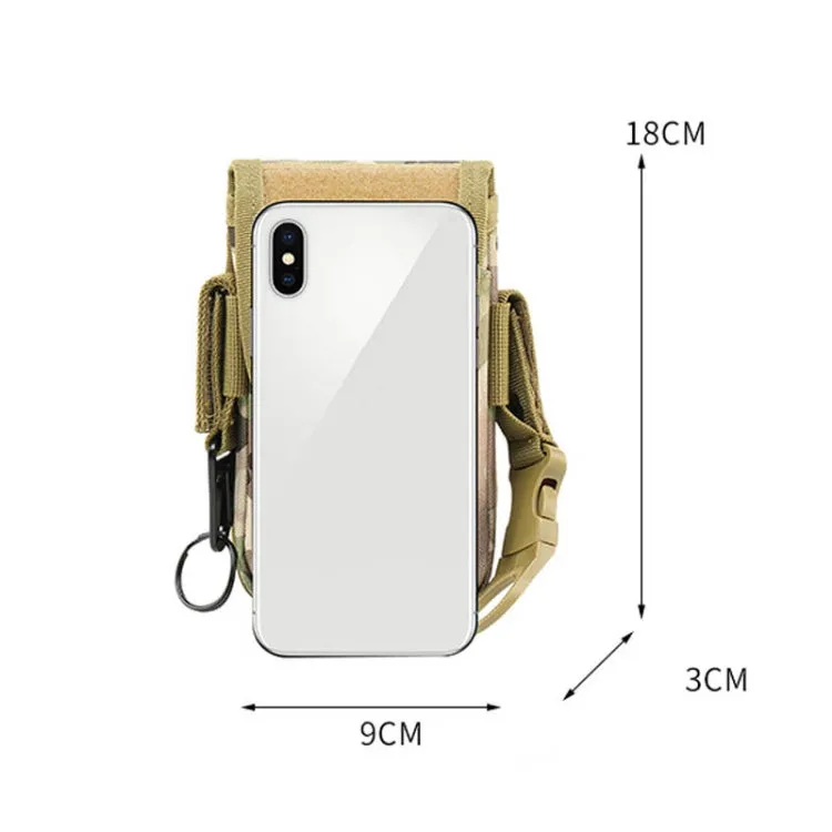 Multifunctional Large-Capacity Mobile Phone Bag Outdoor Sports Waist Bag(Army Green)