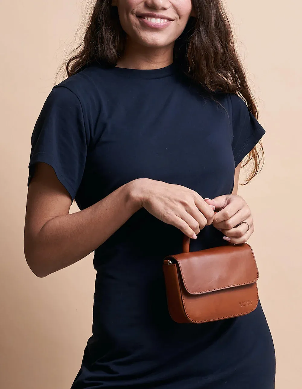 Nano Mini Crossbody Bag - Cognac