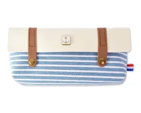 Navy Style Pen and Pencil Case - Blue