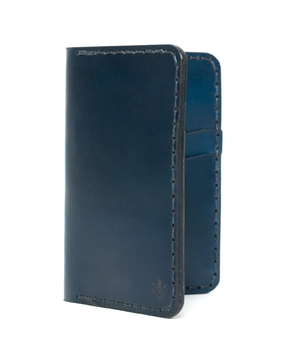 Navy Vertical Card Wallet