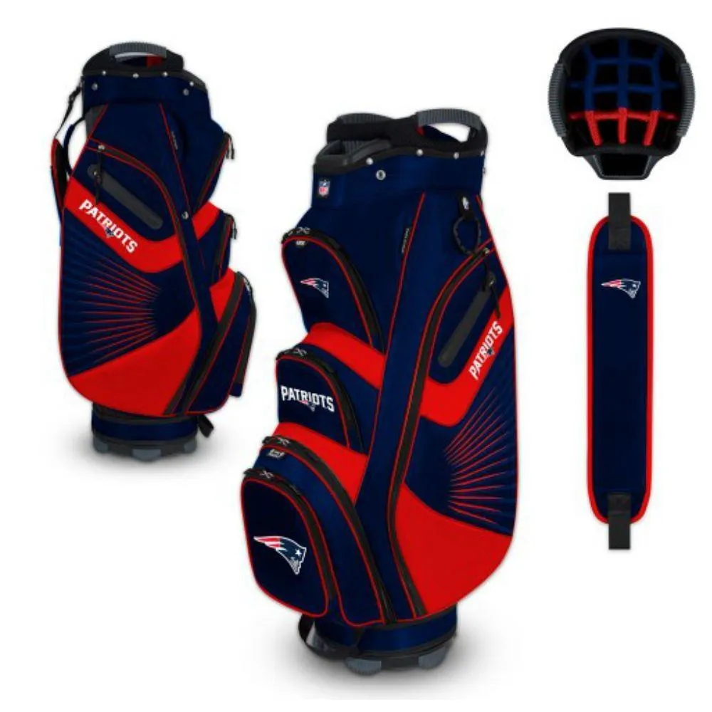 New England Patriots WinCraft "The Bucket II" 14-Way Cooler Cart Golf Bag