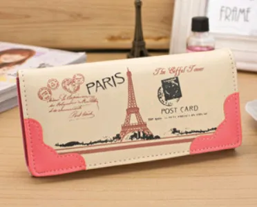 New women's wallet color printing fashion wallet card wallet