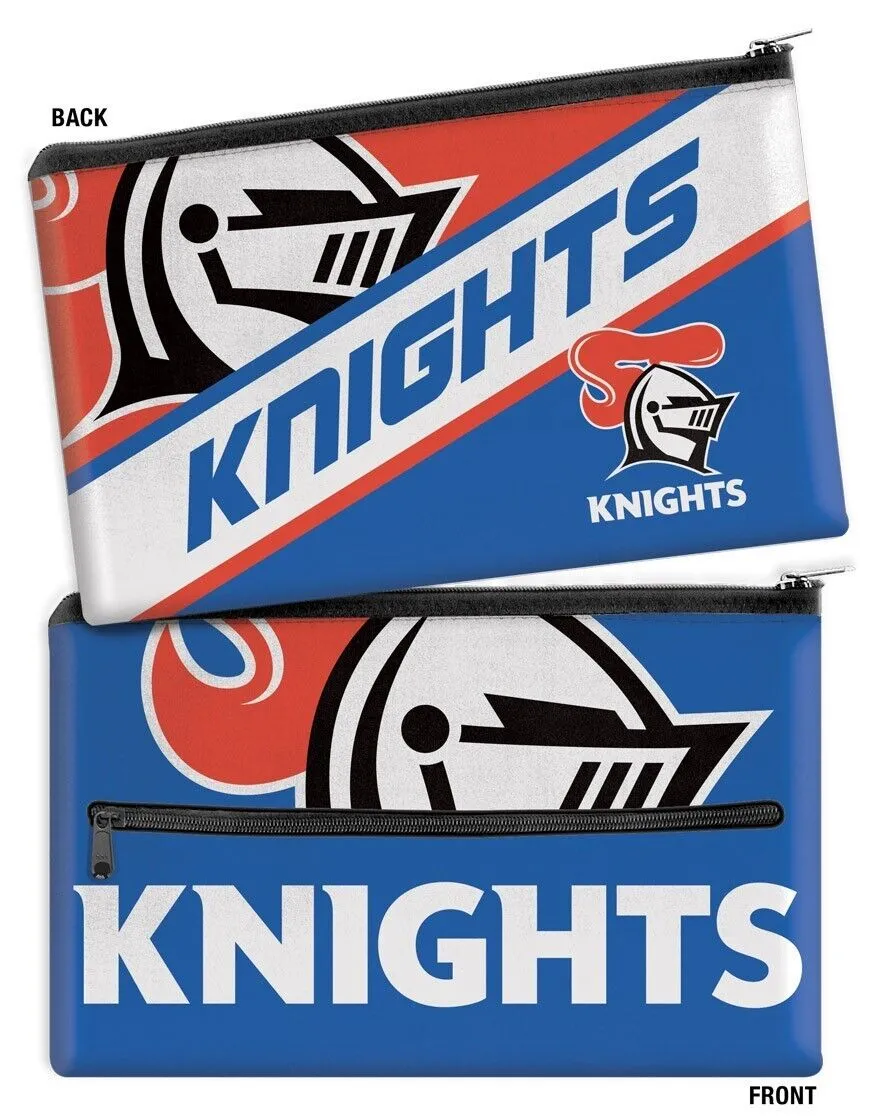 NRL Large Pencil Case - Newcastle Knights - Neoprene - 33cm x 21cm