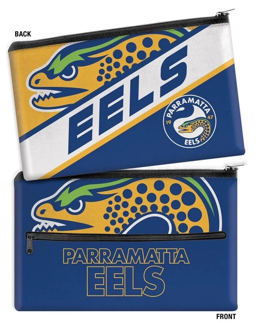 NRL Large Pencil Case - Paramatta Eels - Neoprene - 33cm x 21cm